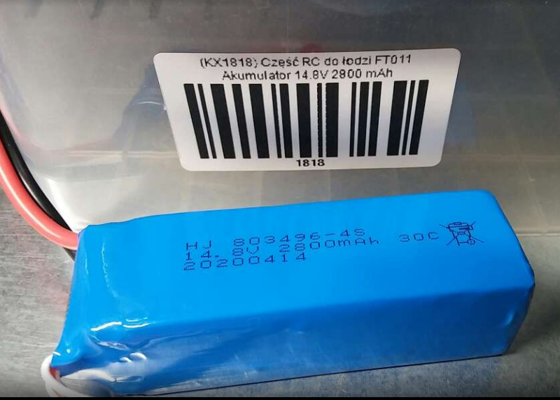Laetav aku 14.8V 2800 mAh kaugjuhitavale paadile