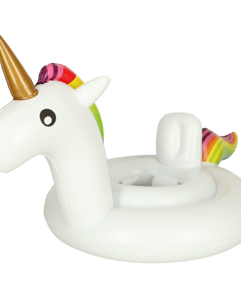 Laps ükssarvikuga ujumisrõngas