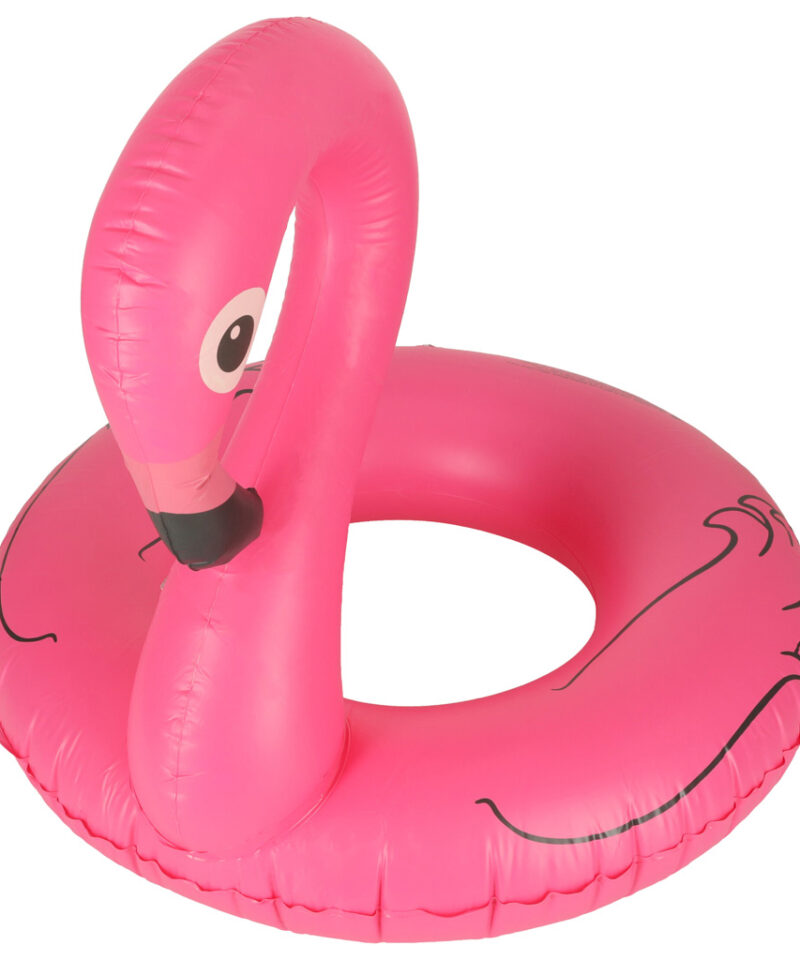 Värvikas flamingo ujumisrõngas