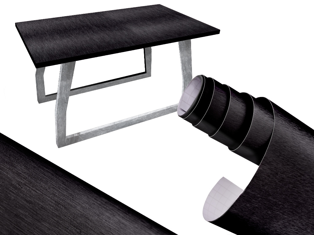 Stiilne must dekoratiivkile