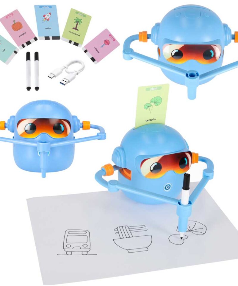 Robot joonistab paberile kunstiteose