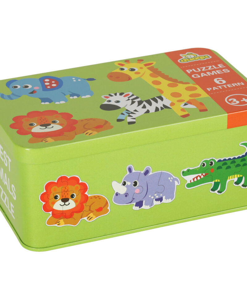 Värvilised safari pusled karbis