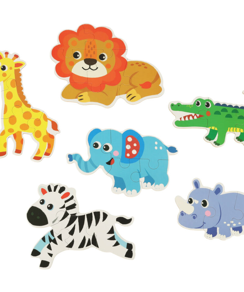 Laste pusled eri loomadega