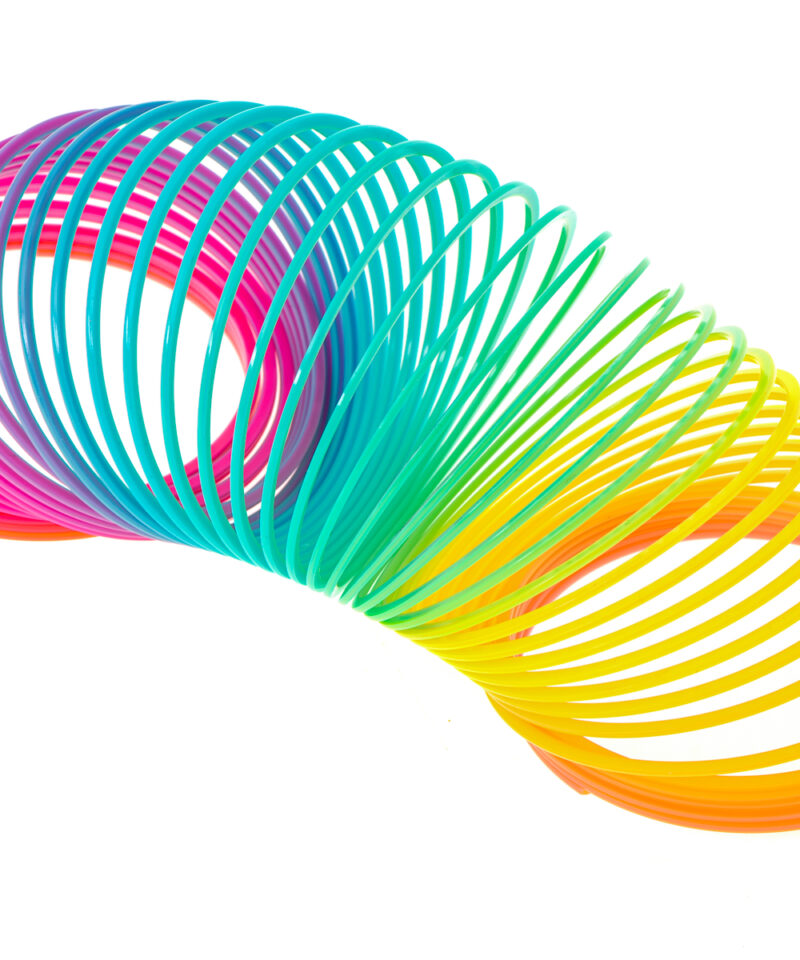 Värviline maagiline spiraalmänguasi mängimiseks