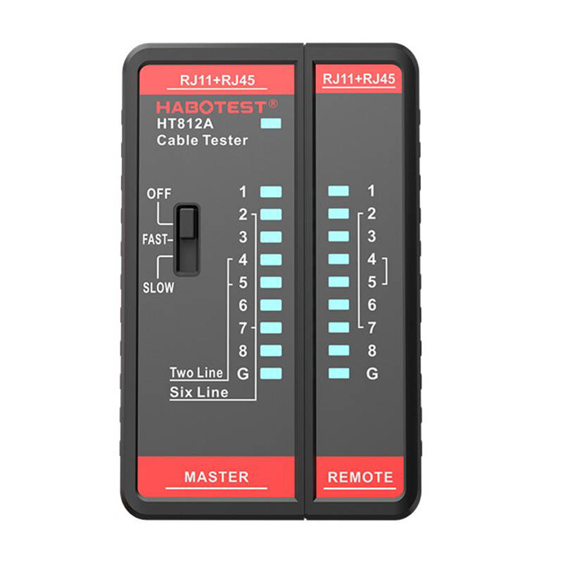 Network cable tester Habotest HT812A RJ45/RJ14/RJ12/RJ9