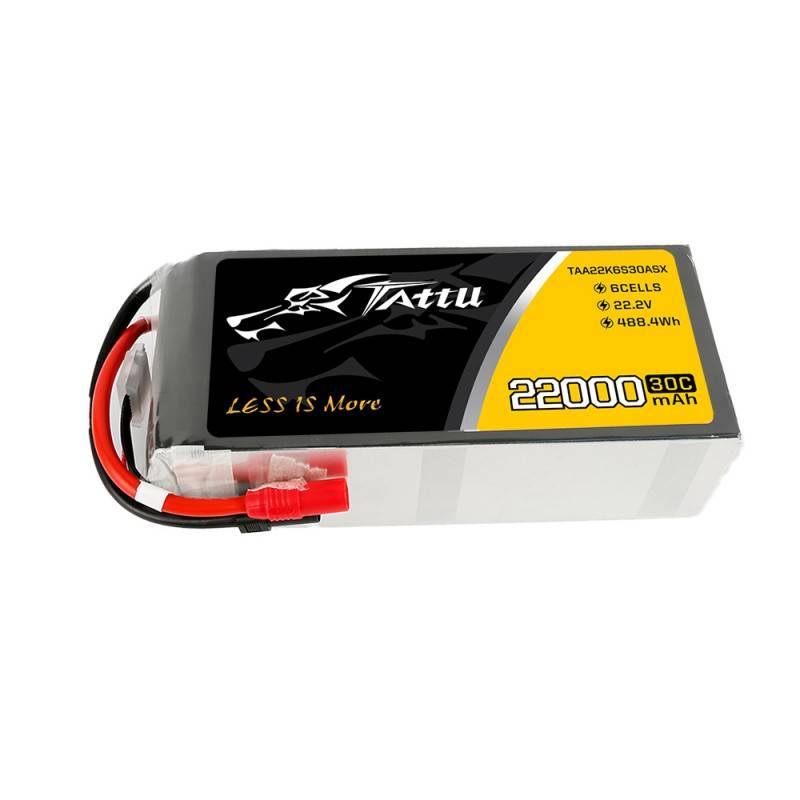 Battery Tattu 22000mAh 22.2V 30C 6S1P LiPo AS150+XT150
