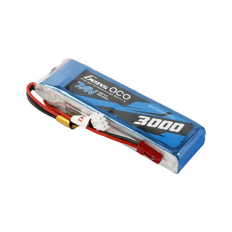 Battery Gens Ace 3000mAh 7.4V 1C 2S1P LiPo - Image 4