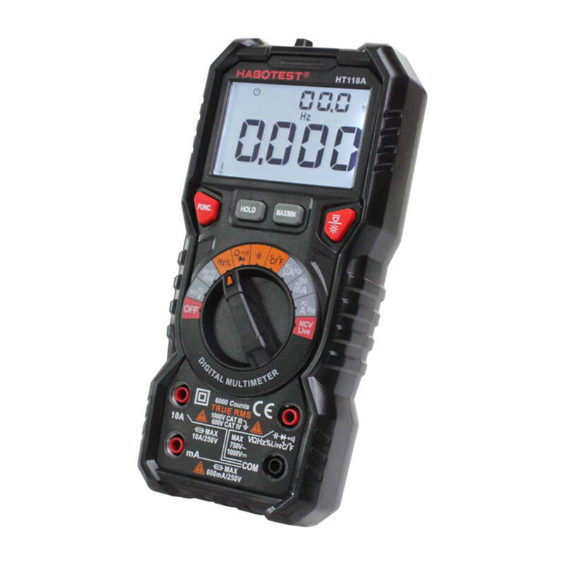 Digital Multimeter with Flashlight Habotest HT118A, True RMS, NCV - Image 4