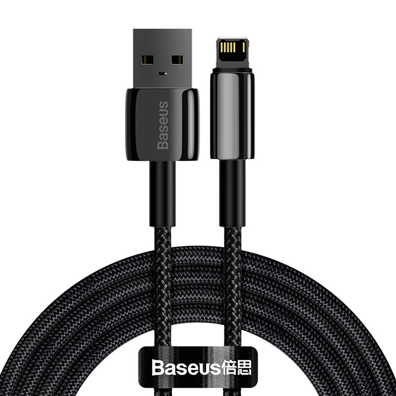 Baseus Tungsten Gold Cable USB to iP 2.4A 2m (black)