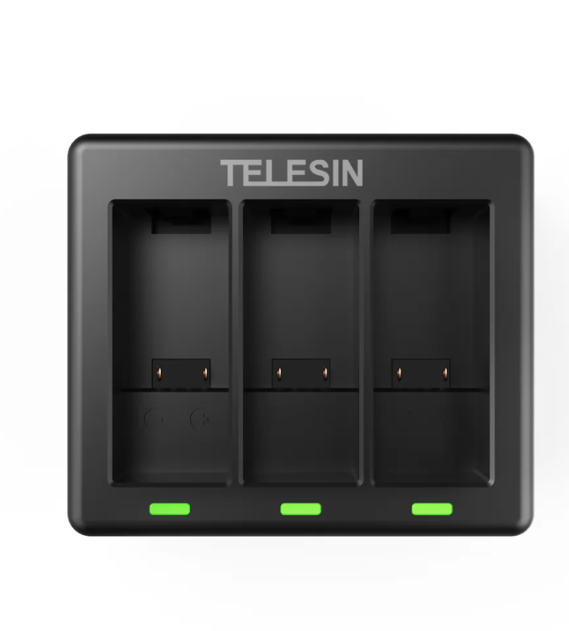 3-slot charger Telesin for GoPro Hero 12 / Hero 11 / Hero 10 / Hero 9