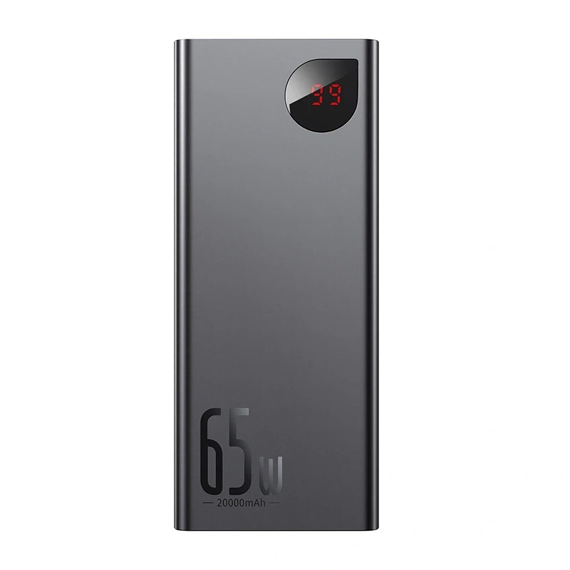 Powerbank Baseus Adaman Metal 20000mAh PD QC 3.0 65W 2xUSB + USB-C + micro USB (Black) - Image 3