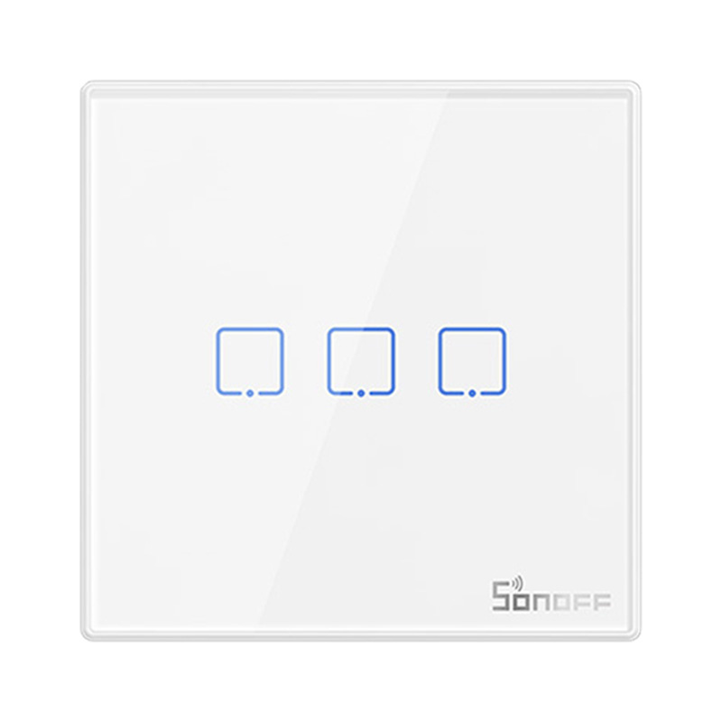 Smart Wireless Wall Switch Sonoff T2EU3C-RF 433MHz (3-channel) - Image 3