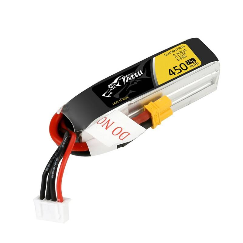 Tattu 450mAh 11.1V 75C 3S1P Long battery - Image 3