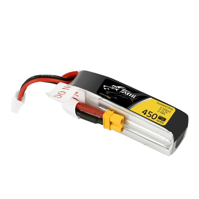 Tattu 450mAh 11.1V 75C 3S1P Long battery - Image 4