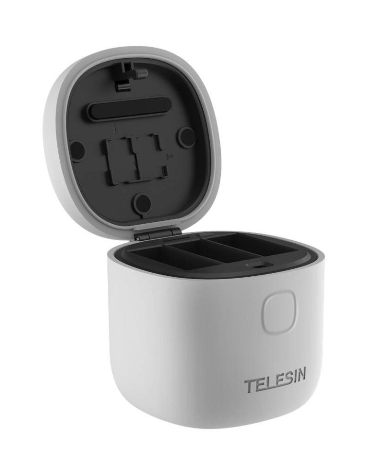 3-slot waterproof charger Allin box Telesin for GoPro Hero 12 / Hero 11 / Hero 10 / Hero 9