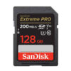 Memory card SANDISK EXTREME PRO SDXC 128GB 200/90 MB/s UHS-I U3 (SDSDXXD-128G-GN4IN)