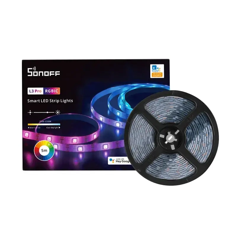 Smart WiFi RGBIC LED Light Strip Sonoff L3 Pro 5m - Image 3