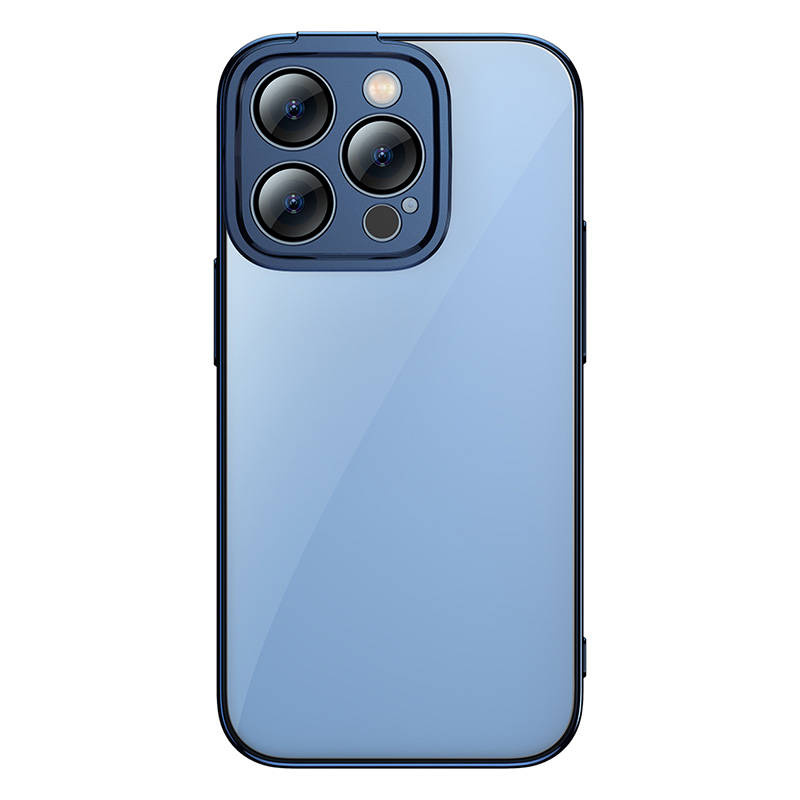 Baseus Glitter Transparent Case and Tempered Glass set for iPhone 14 Pro Max (blue) - Image 3