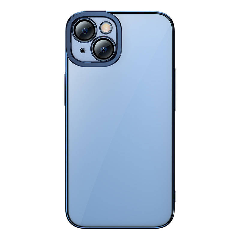 Baseus Glitter Transparent Case and Tempered Glass set for iPhone 14 Plus (blue) - Image 3