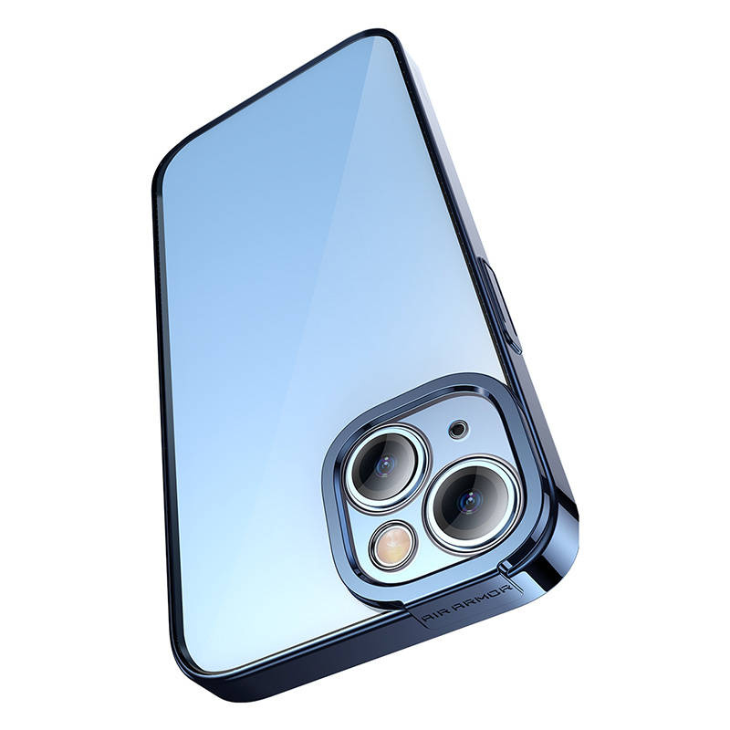 Baseus Glitter Transparent Case and Tempered Glass set for iPhone 14 Plus (blue) - Image 4