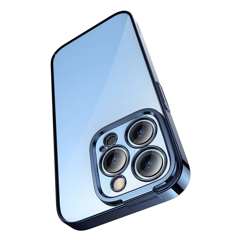 Baseus Glitter Transparent Case and Tempered Glass set for iPhone 14 Pro (blue) - Image 4