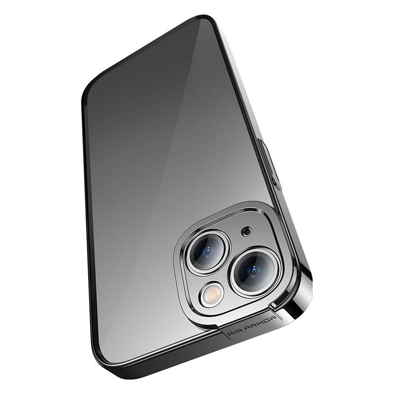 Baseus Glitter Transparent Case and Tempered Glass set for iPhone 14 Plus (black) - Image 4
