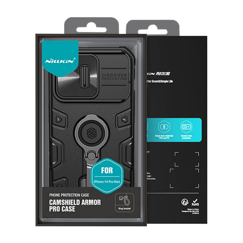 Case Nillkin CamShield Armor Pro for iPhone 14 Pro Max (black) - Image 4