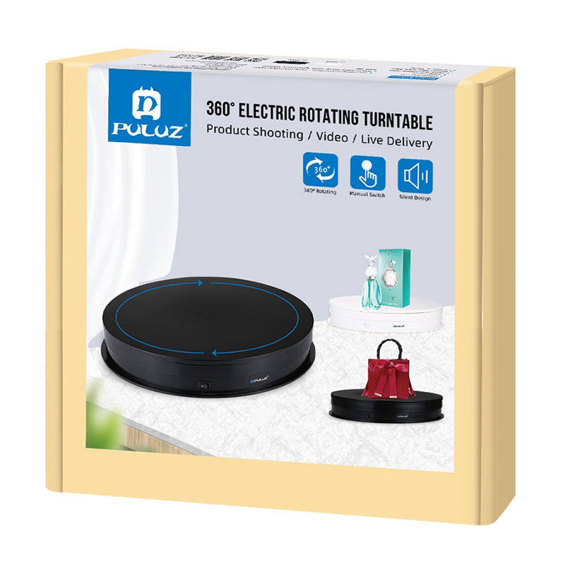 Electric Rotating Turntable Display Puluz 30cm USB (black) - Image 3