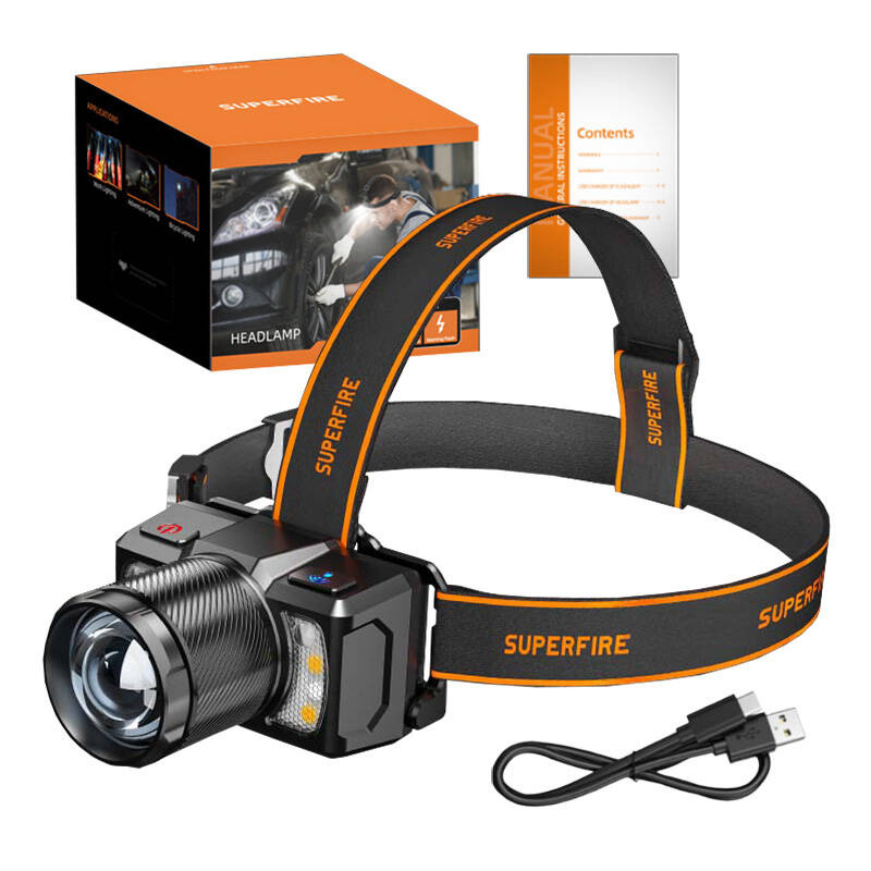 Headlight Superfire HL25, 700lm, USB-C - Image 3