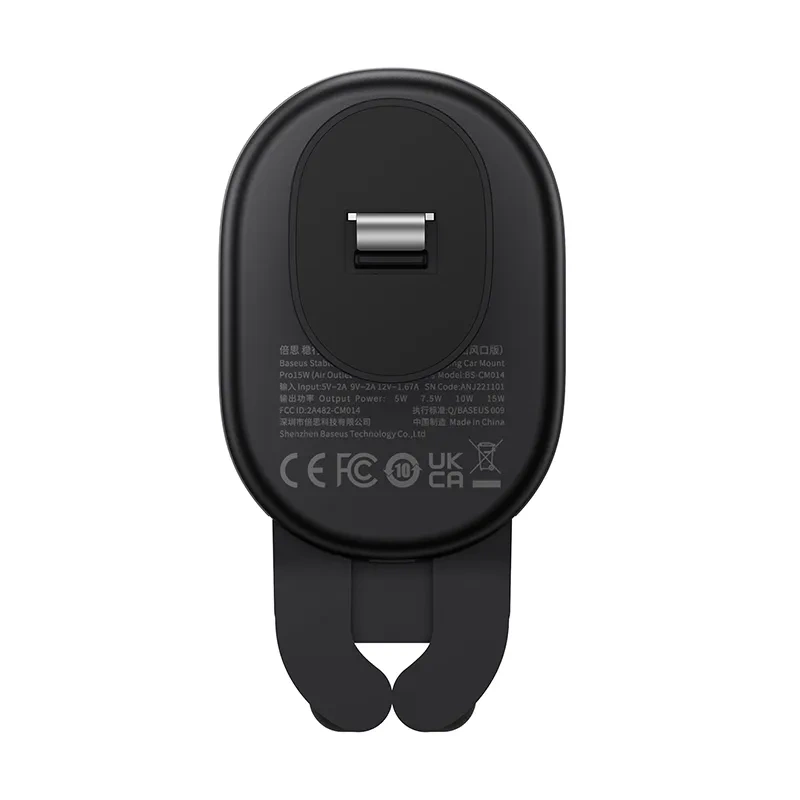 Stable Gravitational Wireless Charging Car Mount Baseus Pro 15W (black) - Image 4