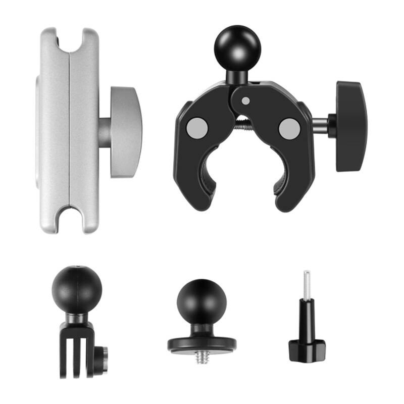 PULUZ motorcycle mount for sports cameras (DJI, GoPro, Insta360) (black) - Image 3