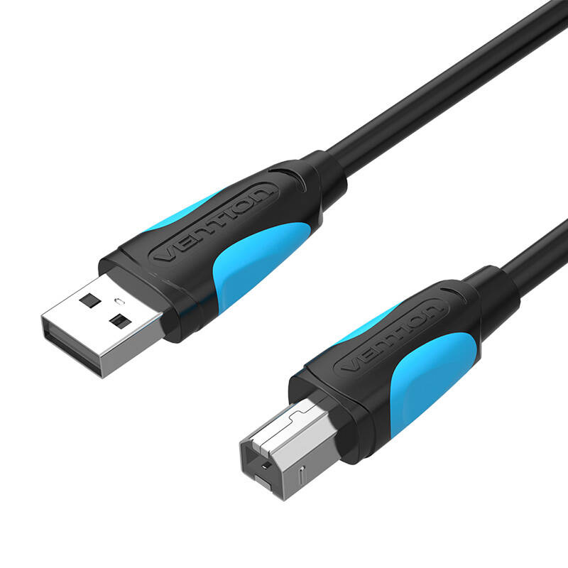 USB 2.0 A to USB-B printer cable Vention VAS-A16-B100 1m Black - Image 3