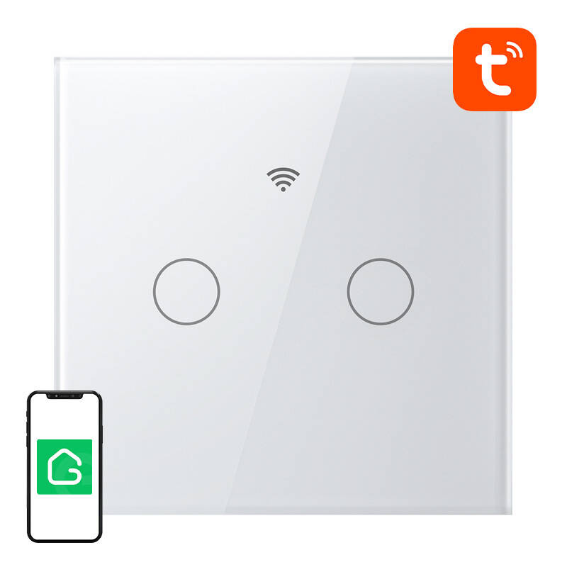 Smart Touch WiFi Light Switch Gosund SLS2 (Optional N, Dual) Tuya - Image 3