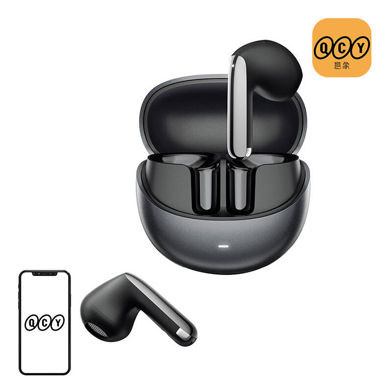 Earphones TWS QCY AilyBuds Pro+ HT 10 pro, ANC (black)