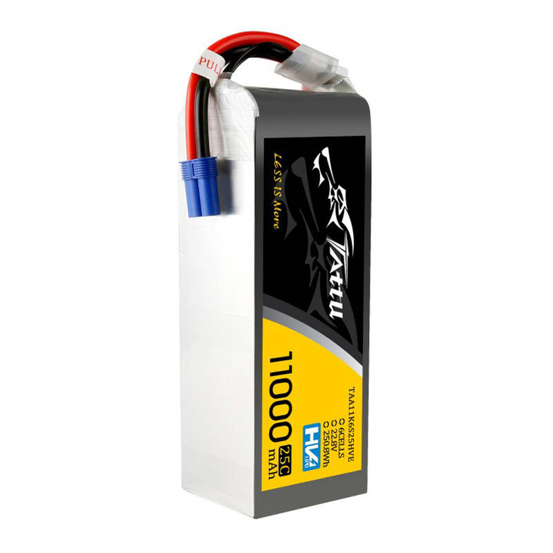Tattu 11000MAH 22.8V HV 25C 6S1P Lipo Battery Pack with EC5 Plug - Image 4