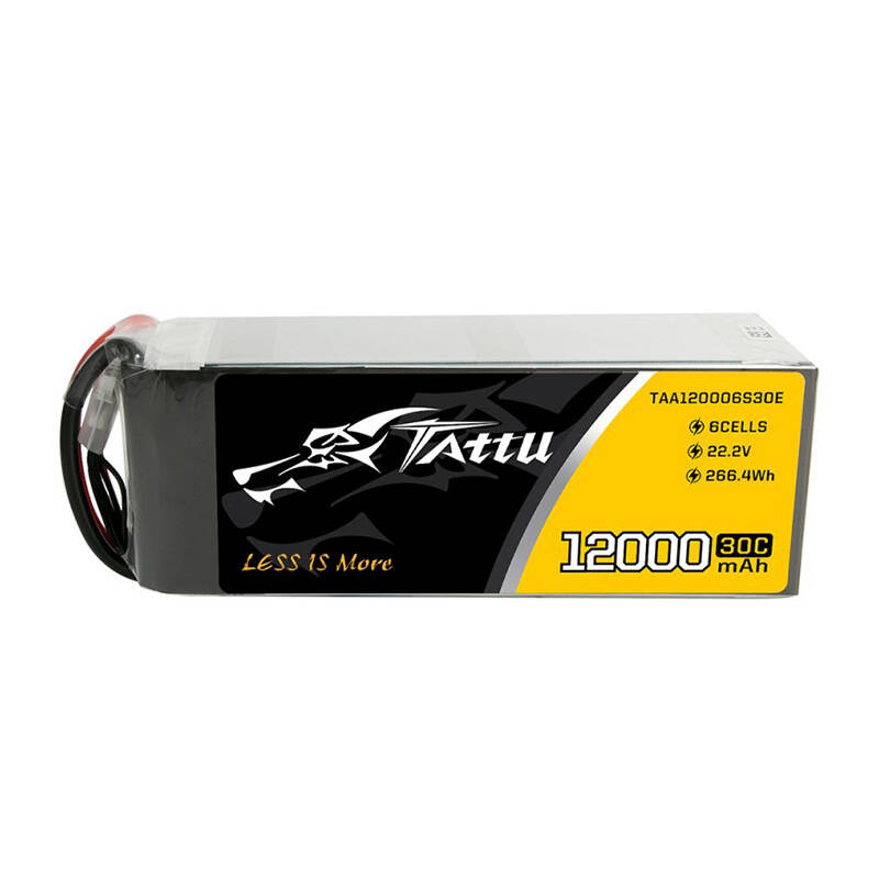 Tattu 12000mAh 22.2V 30C 6S1P UAV Lipo Battery Pack with EC5 plug - Image 3