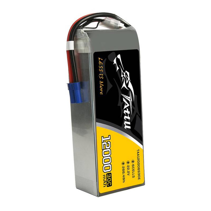 Tattu 12000mAh 22.2V 30C 6S1P UAV Lipo Battery Pack with EC5 plug - Image 4