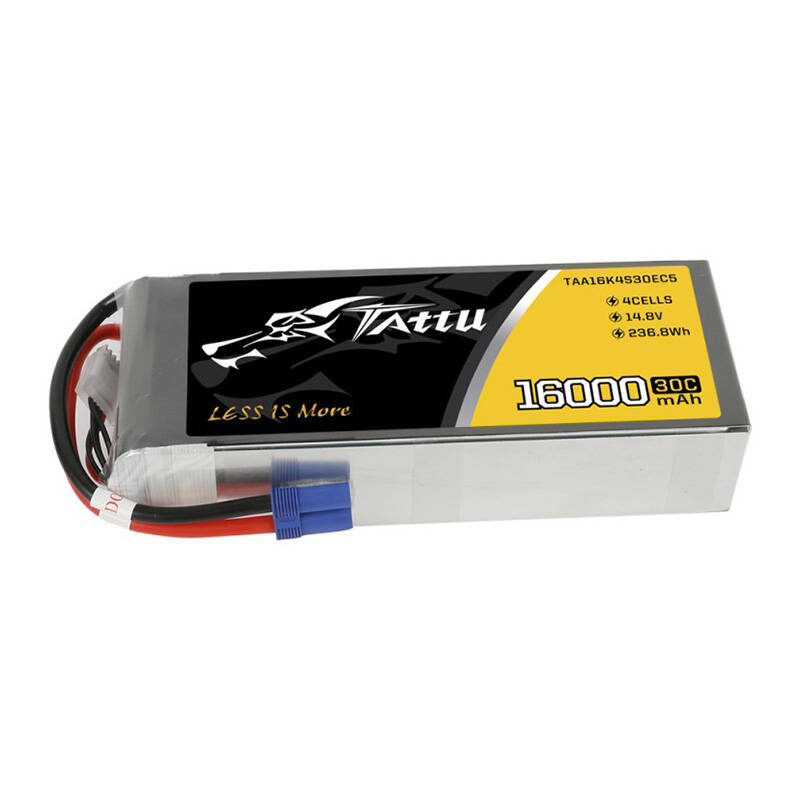TATTU 16000mAh 14.8V 30C 4S1P Lipo Battery Pack with EC5 - Image 3