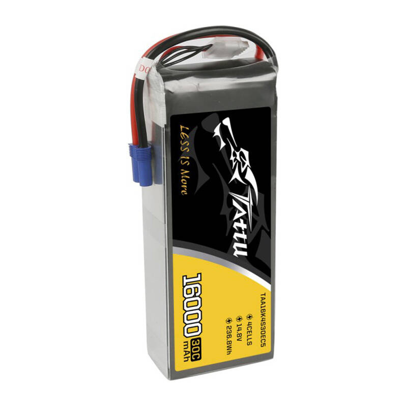 TATTU 16000mAh 14.8V 30C 4S1P Lipo Battery Pack with EC5 - Image 4