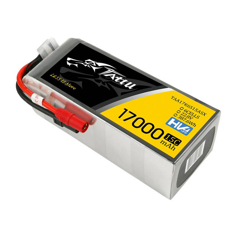 Tattu 17000mAh 22.8V 15C 6S1P Lipo Battery with AS150+XT150 Plug - Image 3