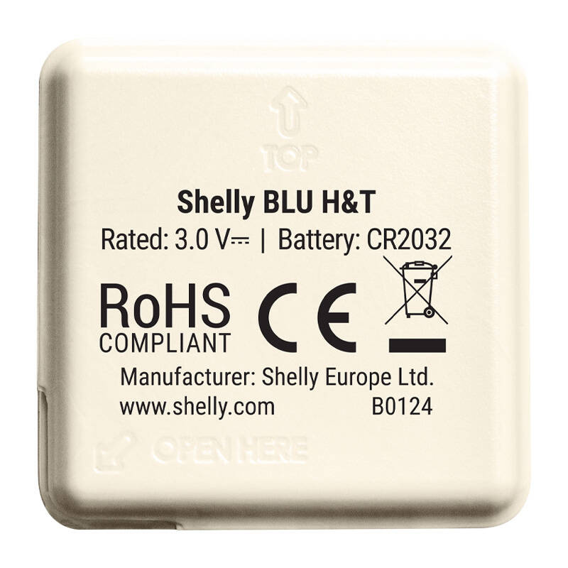 Temperature and humidity sensor Shelly Blu H&T Black (ivory) - Image 3