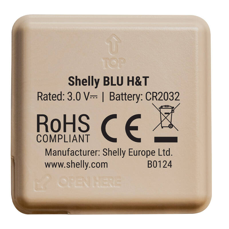 Temperature and humidity sensor Shelly Blu H&T Black (mocha) - Image 4
