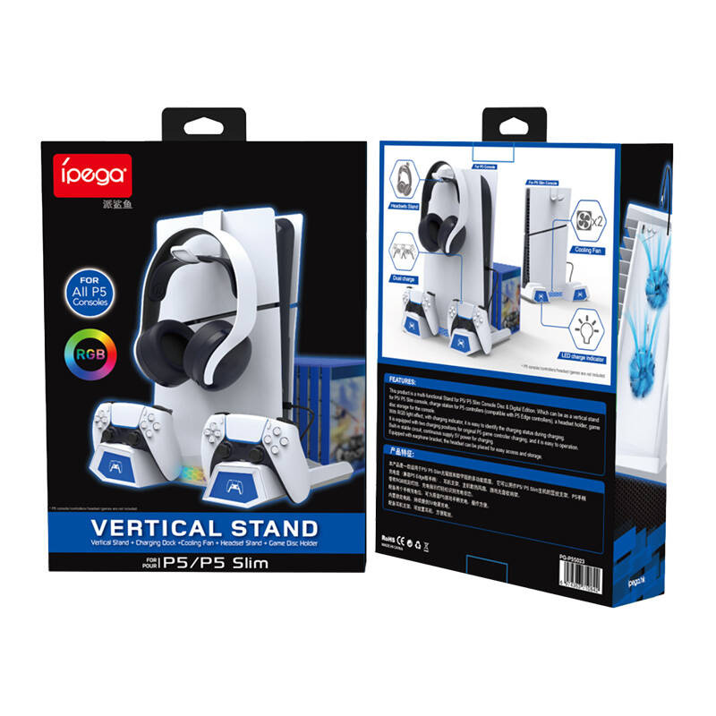 Multifunctional Stand iPega PG-P5S023 for PS5/PS5 Slim Black - Image 4