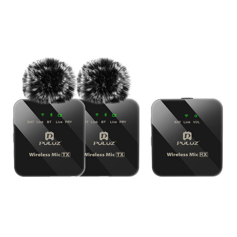 Wireless Lavalier Microphone PULUZ 2 TX + 1 RX - Image 3