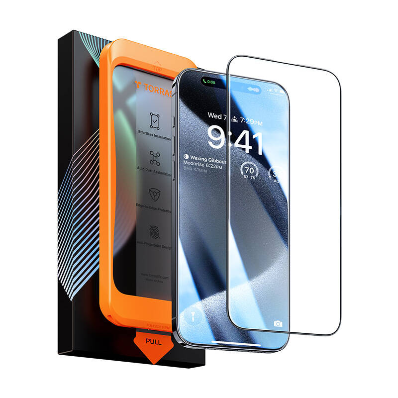 Tempered glass for iPhone 15 Torras InstaII Master - Image 3