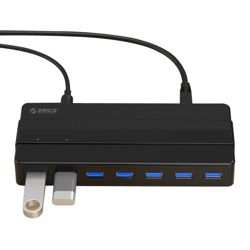 Orico Hub 7xUSB 3.0 (black) - Image 4