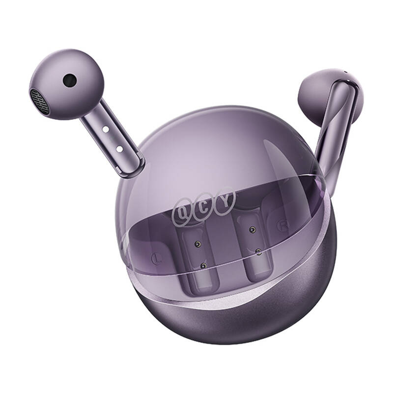 Earphones TWS QCY AilyBuds Clear T32 (purple) - Image 4