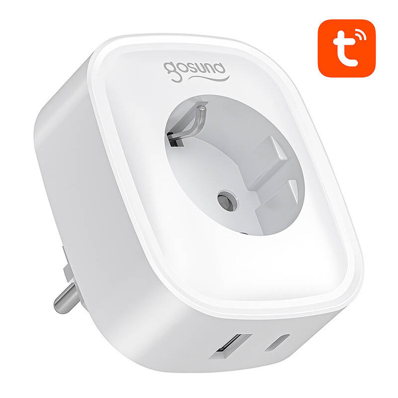 Gosund SP6 16A USB-C 20W Tuya smart WiFi/Bluetooth socket - Image 3