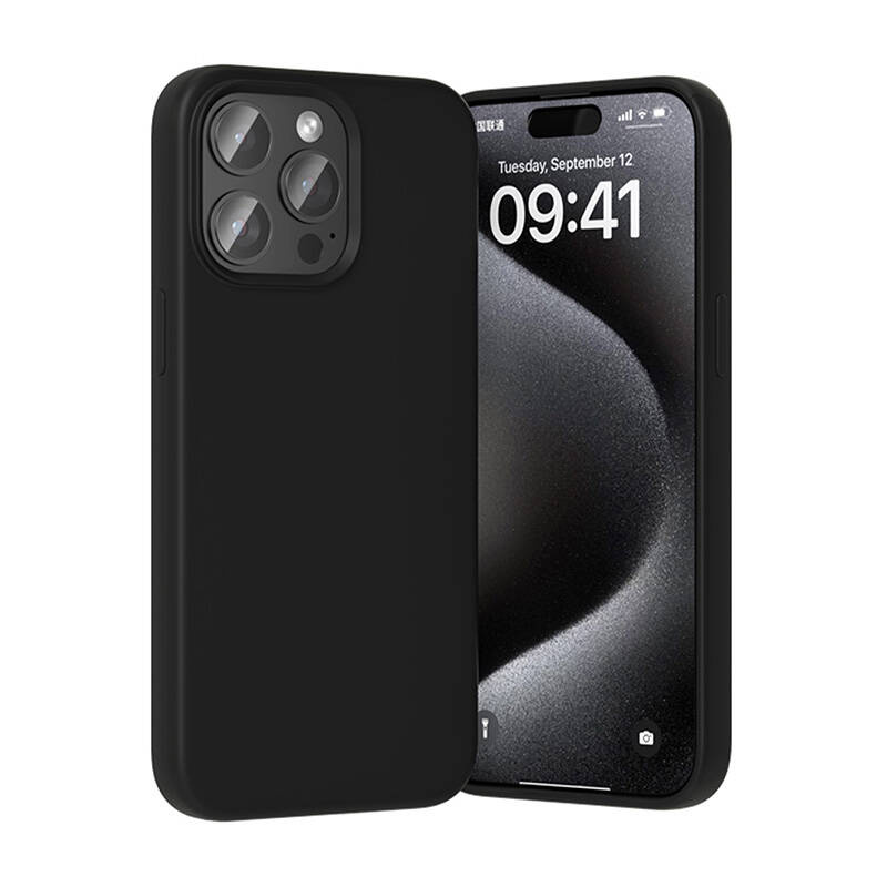 Vention KUFB0-30 Silicone Case for iPhone 15 Pro (black) - Image 3