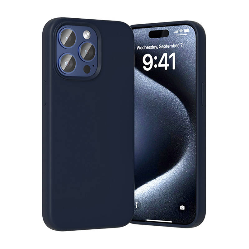 Vention KUFL0-30 Silicone Case for iPhone 15 Pro (blue) - Image 4
